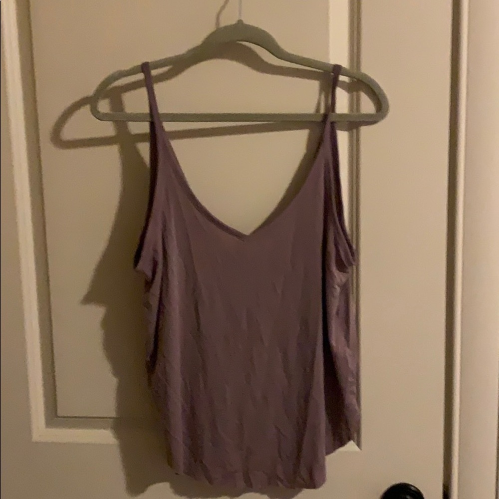 Mauve cropped tank